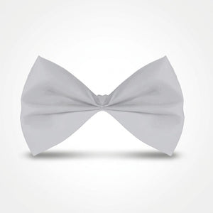 Silver Bow Tie Costume Accessory