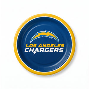 Los Angeles Chargers 9" Round Paper Plates