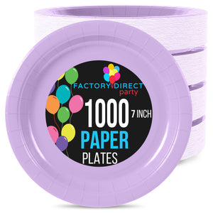 7 in. Lavender Paper Plates | Case of 1000