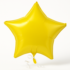 Shining Yellow Star Foil Balloon - 18 Inch