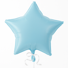 Pastel Blue Star Foil Balloon - 18-Inch