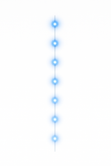 Blue LED Light-Up Balloon Tail Accessory, 6-ft