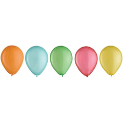 5" Sherbet Assorted Latex Balloons - 25 Pack
