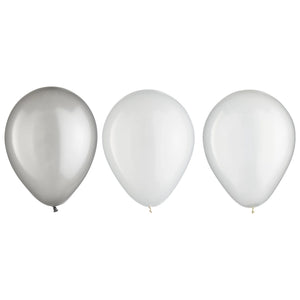 Platinum Assorted 5-Inch Latex Balloons - 25 Pack