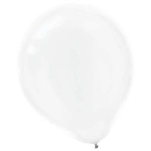 Pearl White Latex Balloons - 12 In. | 15 Count