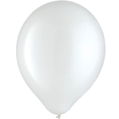 9 in. White Latex Balloons | 20 Count