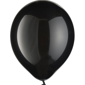Classic Black Latex Balloons - 9", 20 Pack