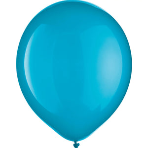 Caribbean Blue 9" Latex Balloons - Pack of 20
