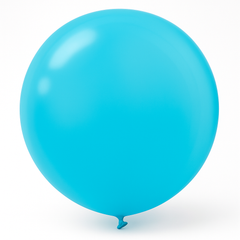 Caribbean Blue 24" Latex Balloons - 4 Pack