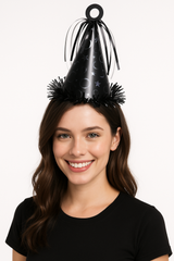 Black Party Hat Balloon Weight
