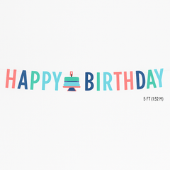 Modern "Happy Birthday" Letter Banner