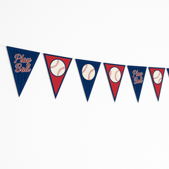 Play Ball Baseball Pennant Banner