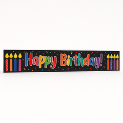 Colorful Birthday Candles Banner