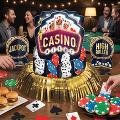 Roll the Dice Casino Table Decorating Kit - 23 Pieces