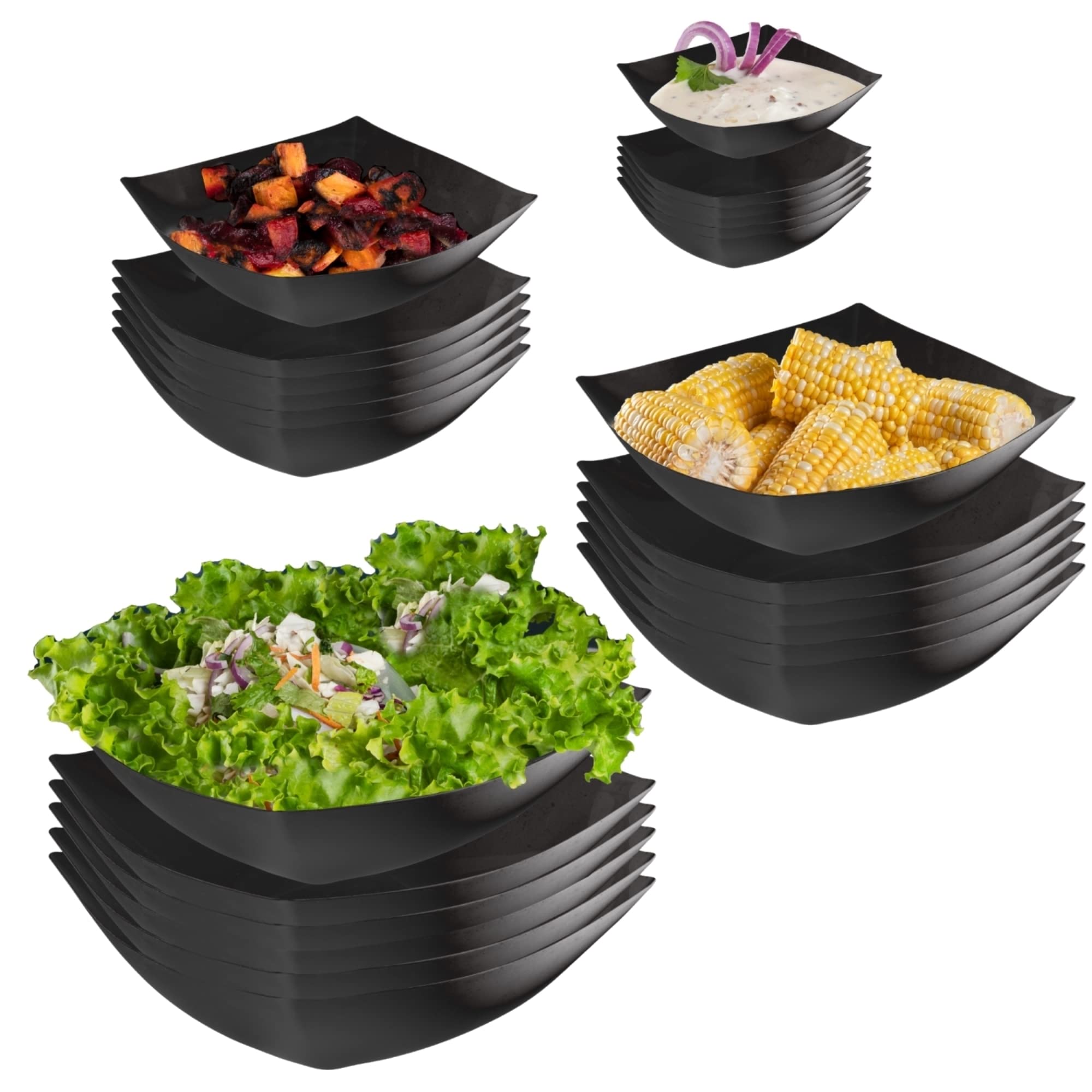 128 Oz. Convex Bowl | Black