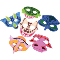 Dino Foam Masks - 12 Count