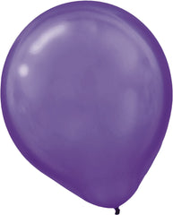 Pearl Purple Latex Balloons - 12 In. | 15 Count