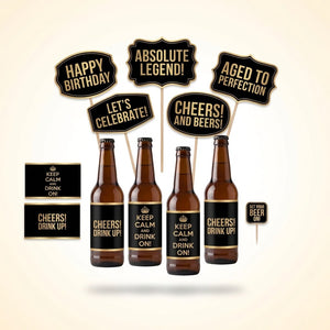"Better with Age" Beer-Themed Birthday Table Decorating Kit