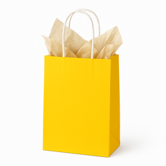 Light Yellow Small Kraft Gift Bag