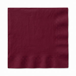 Berry Solid Color Beverage Napkins - 5 In. X 5 In.