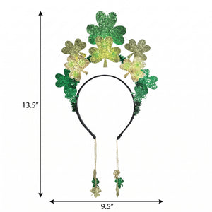 St. Patrick's Day Headband with Festive Dangles