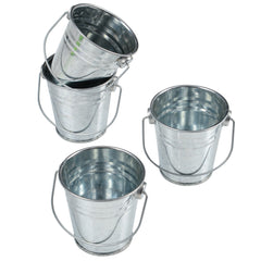 Mini Metal Buckets - 12 Count