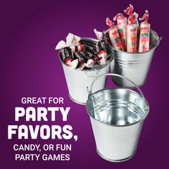 Mini Metal Buckets - 12 Count