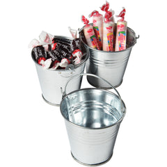 Mini Metal Buckets - 12 Count