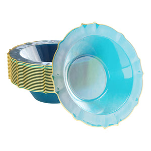 12 Oz. Peacock/Gold Petal Bowls | 120 Count