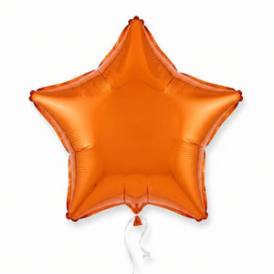 Radiant Orange Star Foil Balloon - 18 Inch
