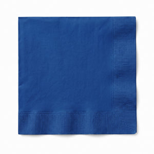 Go Brightly Royal Blue Beverage Napkins - 32 Count - 5 In. X 5 In.