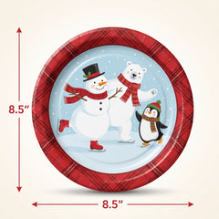 Holiday Fun 8.5" Christmas Paper Plates
