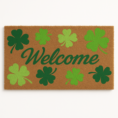 St. Patrick's Day Welcome Doormat