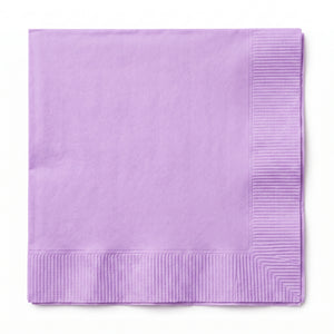 Lavender Lunch Napkins - 6.5 in. x 6.5 in. - Solid Color