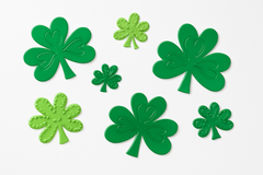 Shamrock Gel Cling Decorations, 7-Pack for St. Patrick's Day