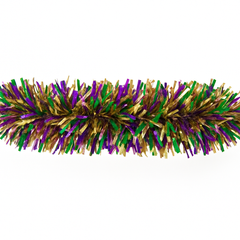 Festive 9' Mardi Gras Tinsel Garland