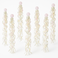 Iridescent Luminous Swirl Hanging Decorations - 10 Pack