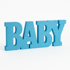 Glitter Blue Baby Stand Sign for Baby Shower Decoration