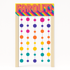 "Far Out" 70s Good Vibes Doorway Curtain