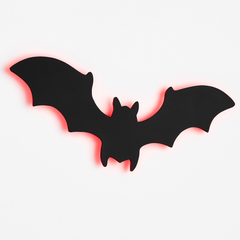 Hanging LED Bat Halloween Sign