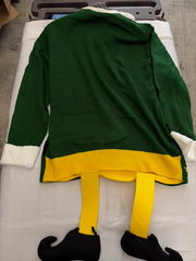 Adult Christmas Elf Movie Ugly Sweater & Hat Set - Adult L/XL