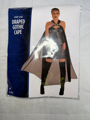 Gothic Sheer Draped Cape - Halloween Costume Accessory - One Size