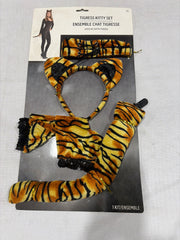 Feline Fantasy Tigress Kitty Costume Set - One Size