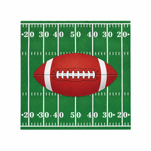 Game Day Football Beverage Napkins - 5 In. X 5 In.