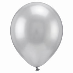 Silver Pearl Latex Balloons, 12-Inch, 15-Pack