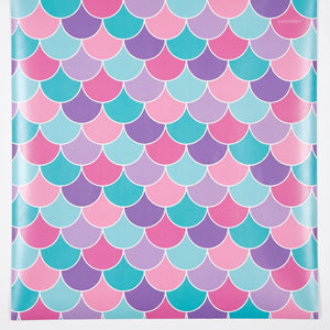 Shimmering Mermaid Scales Gift Wrap - 5 ft