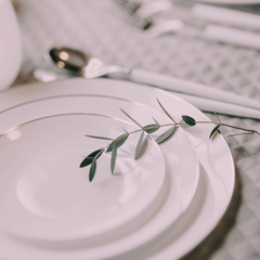 10 In. Classic Silver Design Plates | 10 Count