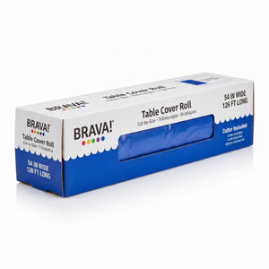 Royal Blue Plastic Table Cover Roll - 40" x 126'