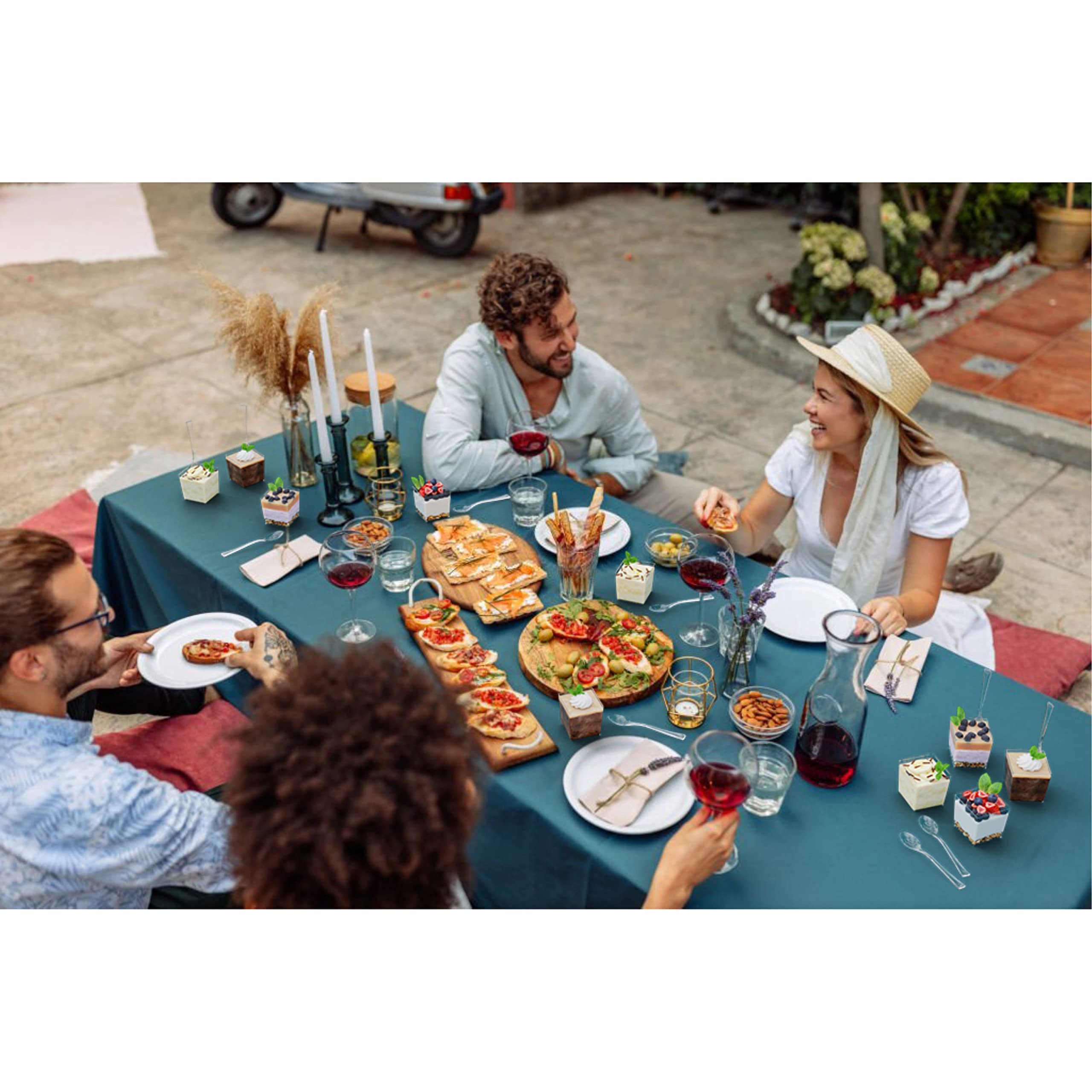 3.6 Oz. Clear Square Mousse Cups | 10 Count