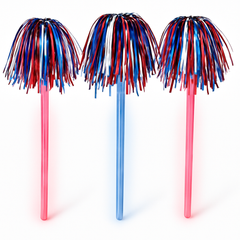 Patriotic Glow Pom Pom - Wearable Party Accessory